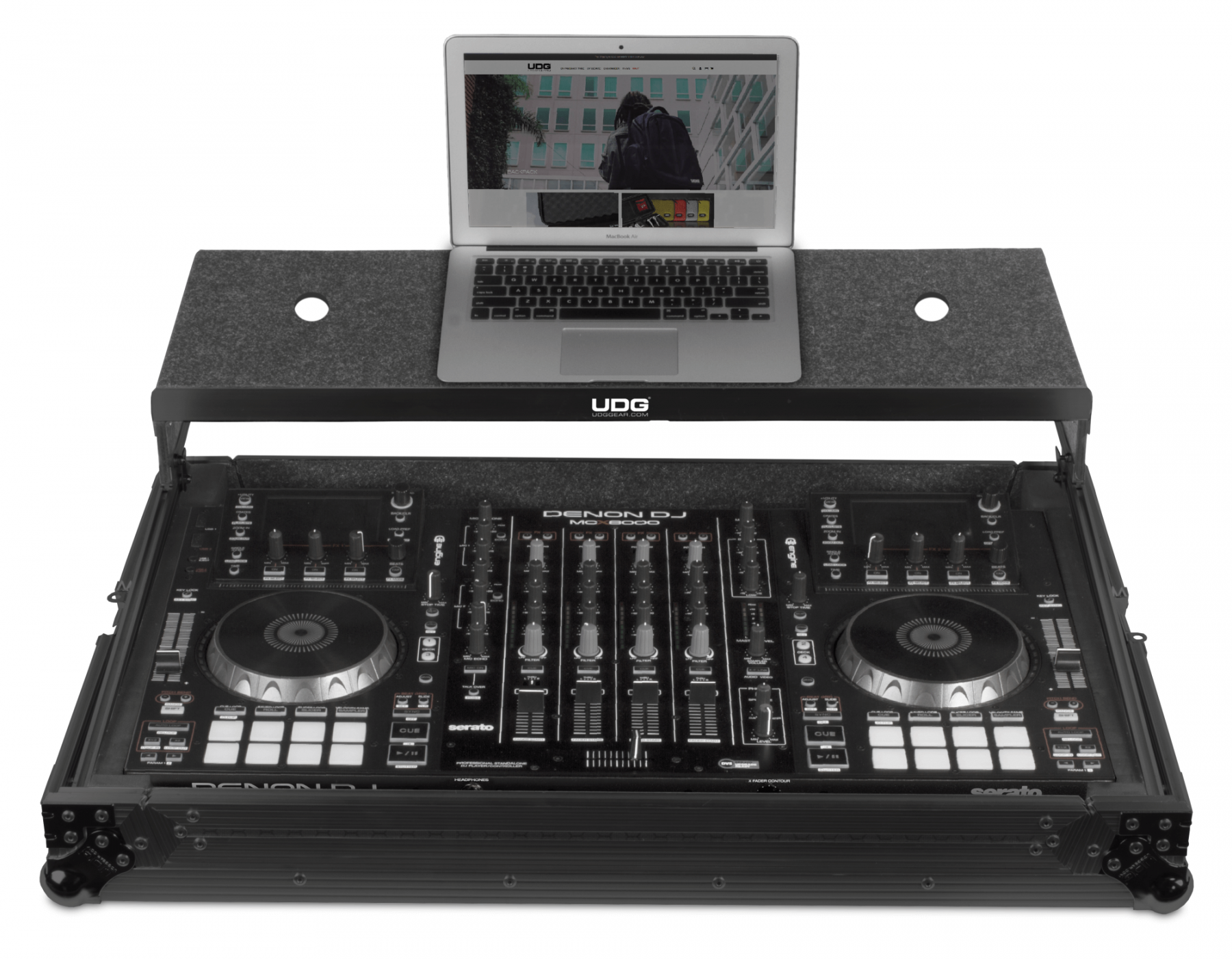 UDG Ultimate Flight Case Multi Format XXL Black MK3 Plus (Laptop Shelf)