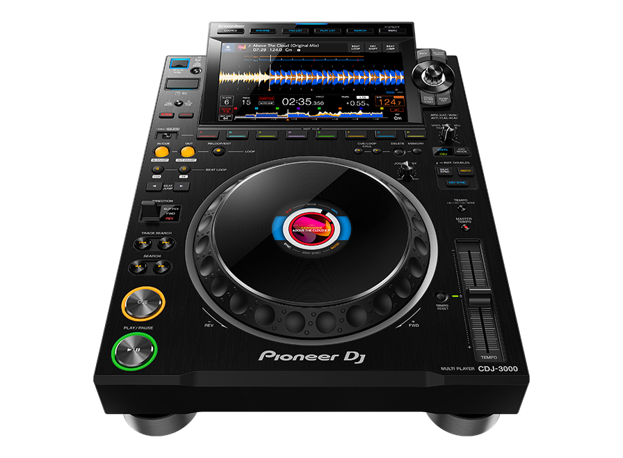 Pioneer CDJ-3000 Front View Pioneer CDJ-3000 Front View - Professional DJ Player